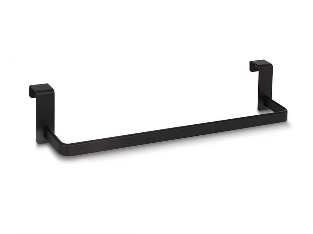 Barra para toallero lateral negro mate