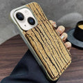 Funda magsafe con textura de madera con ranura para tarjeta para iPhone 15 Plus/14 Plus