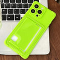 Funda con Ranura para tarjetas lateral para iPhone 13 Pro Max (verde)