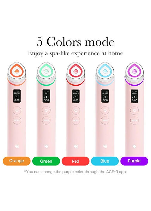 Medicube – age-R Booster Pro rosa - dispositivo facial avanzado para reafirmar, iluminar y mejorar la absorción