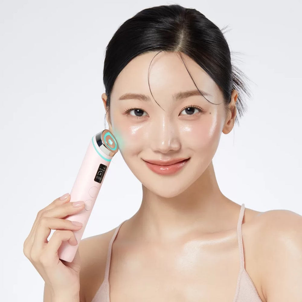 Medicube – age-R Booster Pro rosa - dispositivo facial avanzado para reafirmar, iluminar y mejorar la absorción