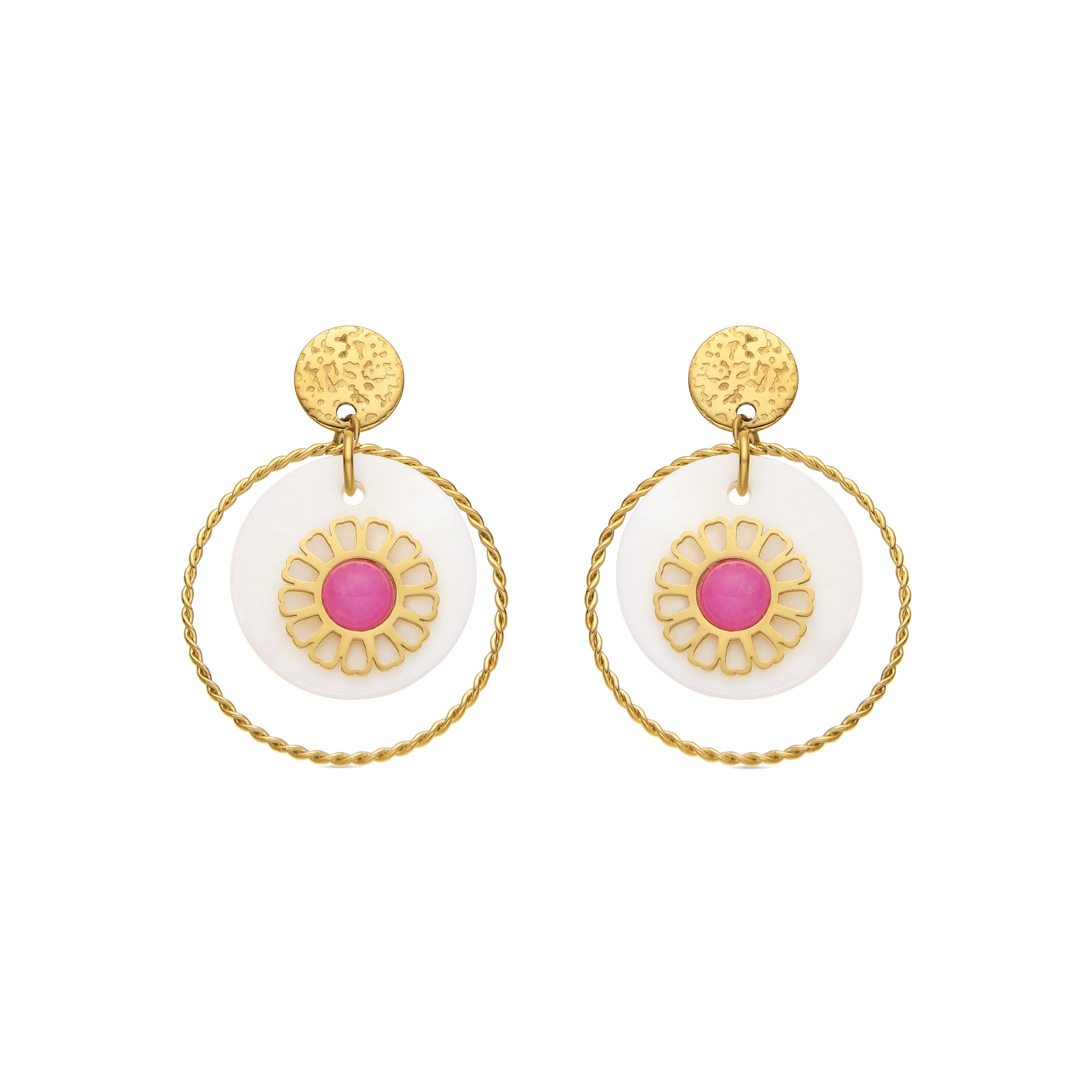 Pendientes acabado oro 18k - Virat