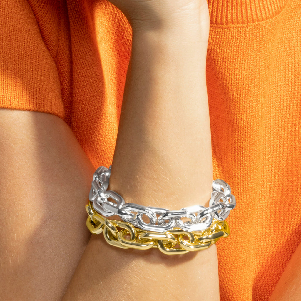 Pulsera acabado plata (palmira)