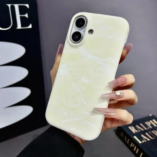 Funda de cuero aterciopelado para iPhone 13 (amarillo)