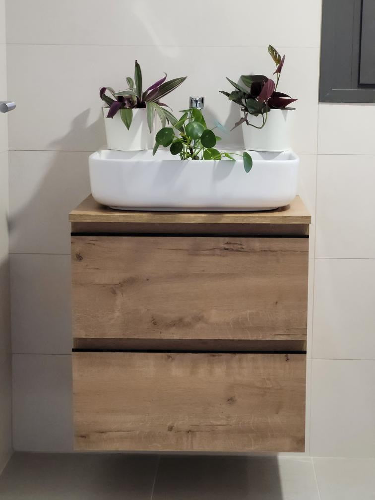 Mueble sin lavabo de roble ostippo