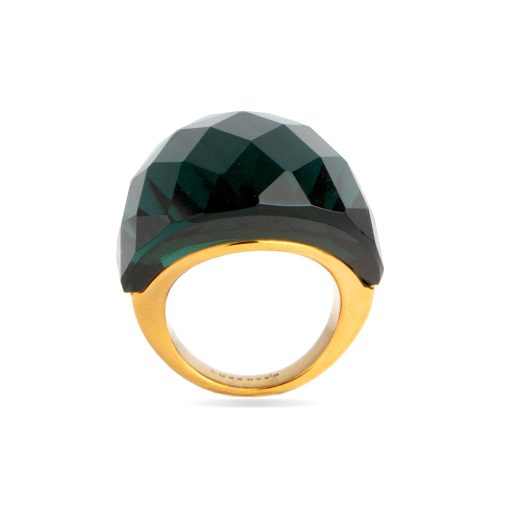 Anillo acabado en oro amarillo 18k