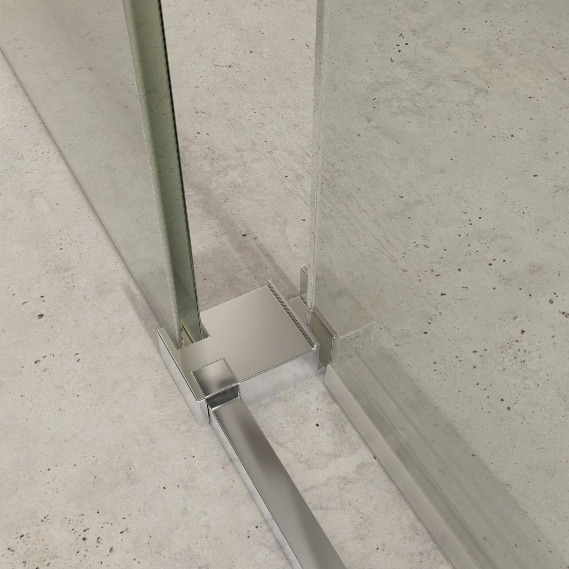 4 Mampara para ducha angular transparente