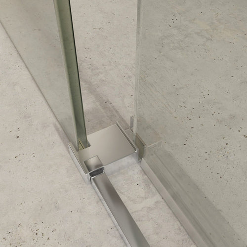 4 Mampara para ducha angular transparente