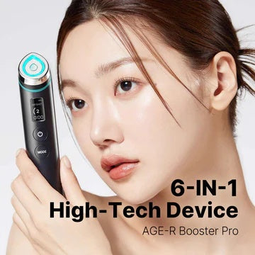 Medicube age-R Booster Pro – dispositivo facial 6 en 1 para efecto "glass skin" con tecnología de luminosidad real