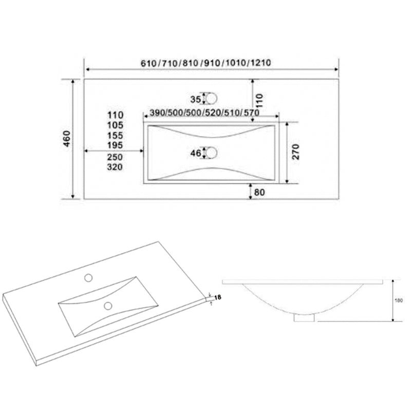 Mueble de baño con lavabo con 2 cajones de roble ostippo