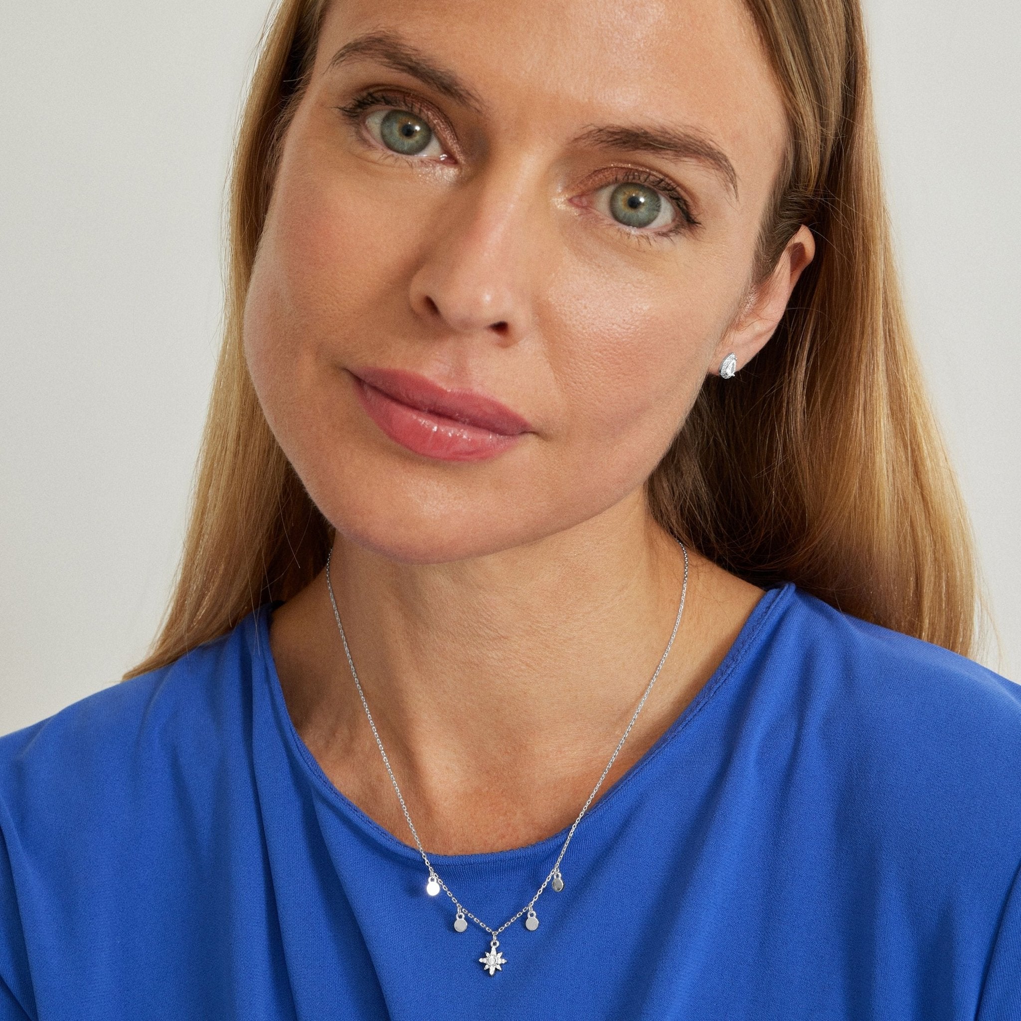 Pendientes acabado en baño de rodio