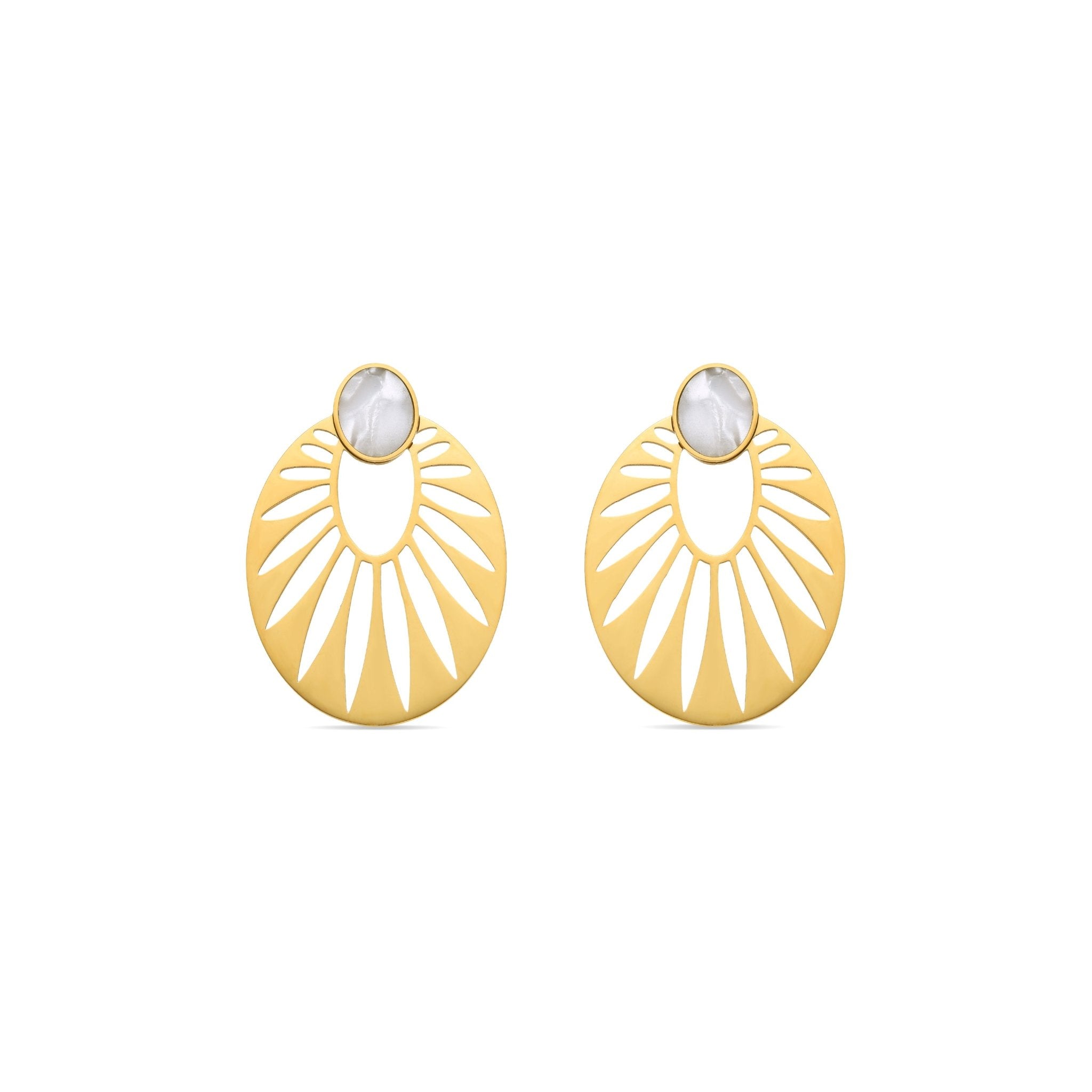 Pendientes acabado oro 18k