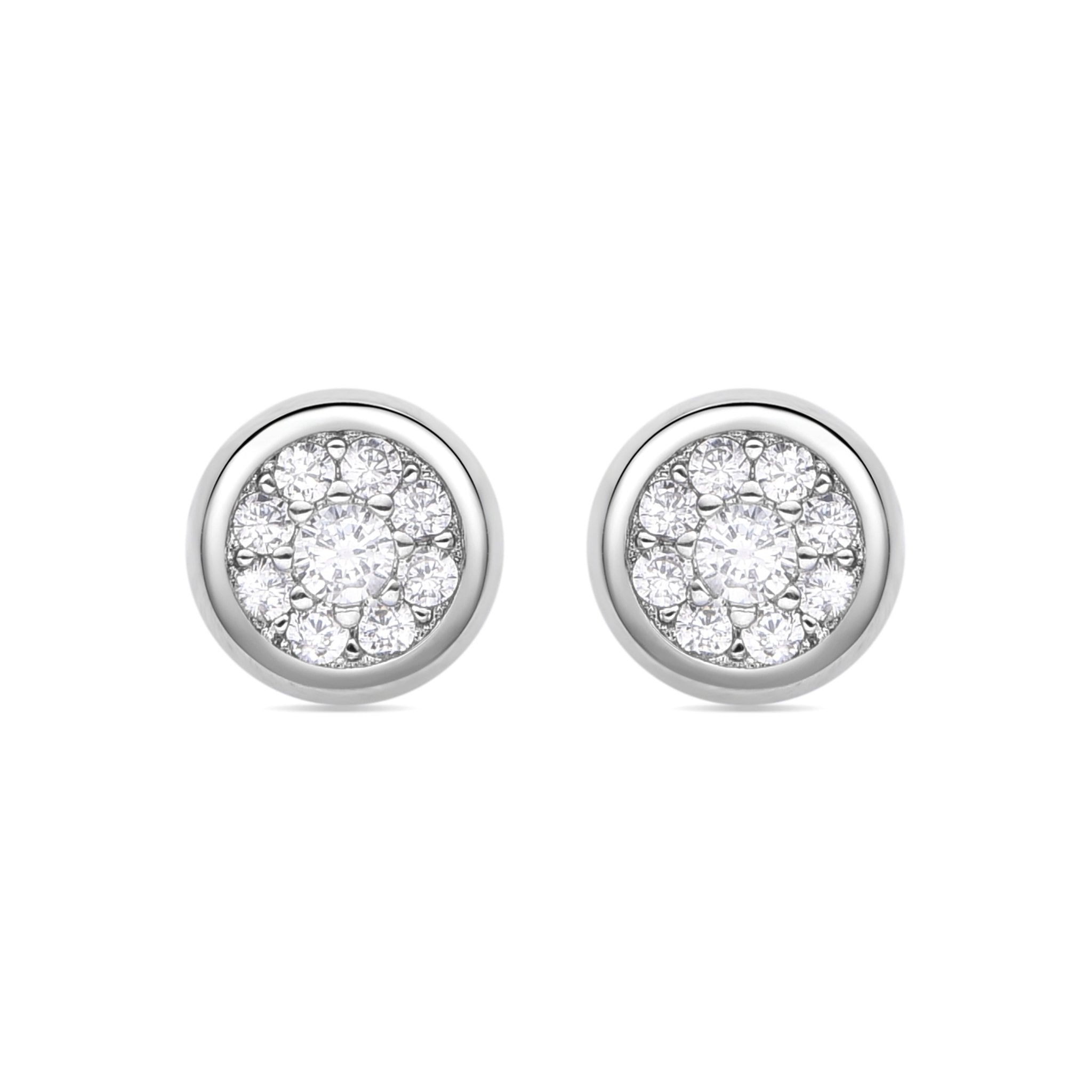 Pendientes acabado plata