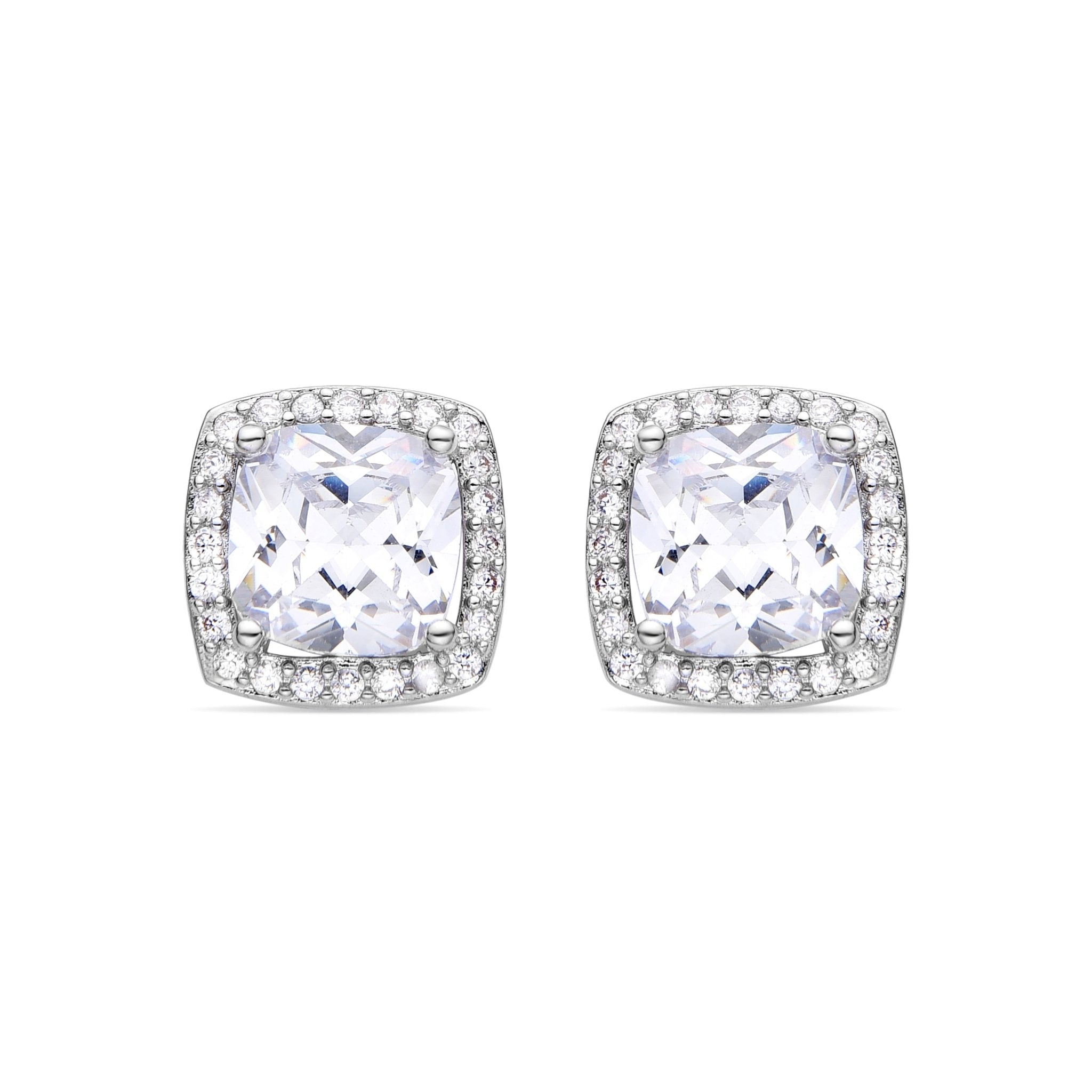 Pendientes acabado plata