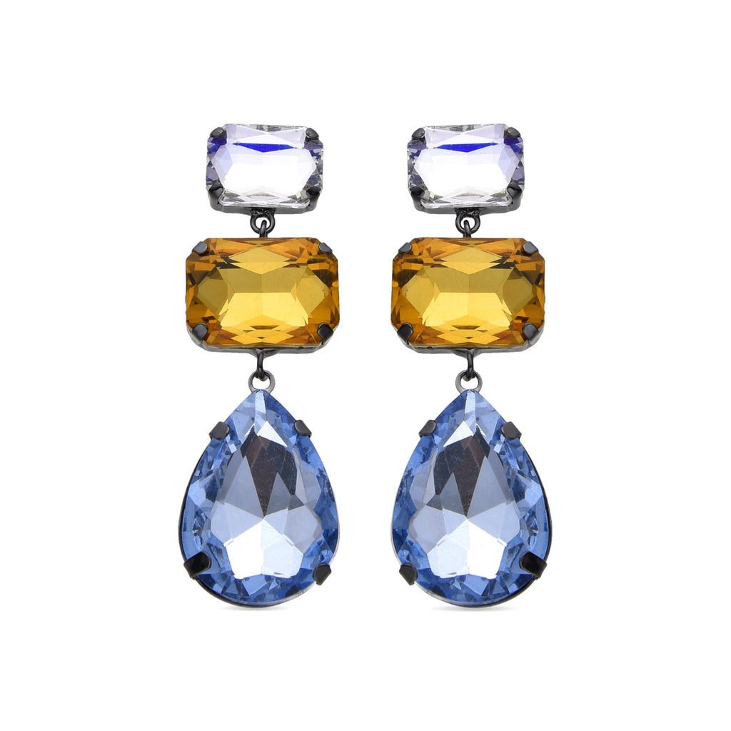 Pendientes acabados en oro amarillo 18k