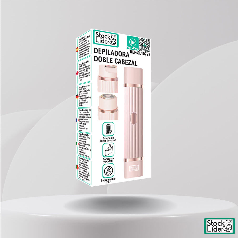 Depiladora de doble cabezal