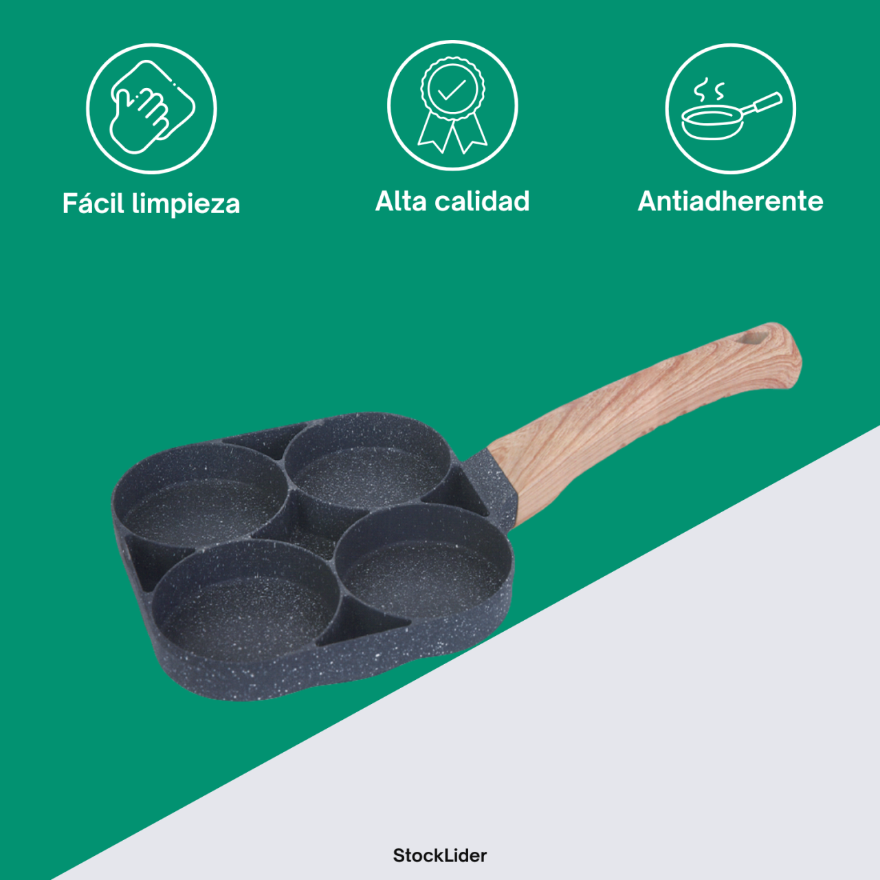 Sartén de 4 compartimentos