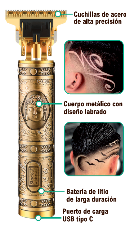 Maquinilla cortapelo (estilo Buda)