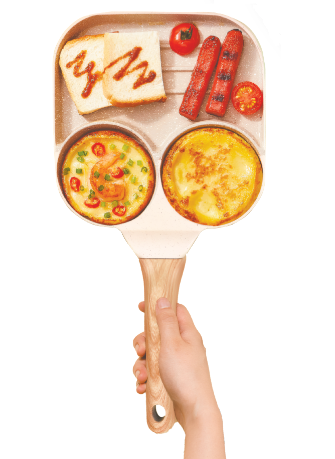 Sartén de 3 compartimentos