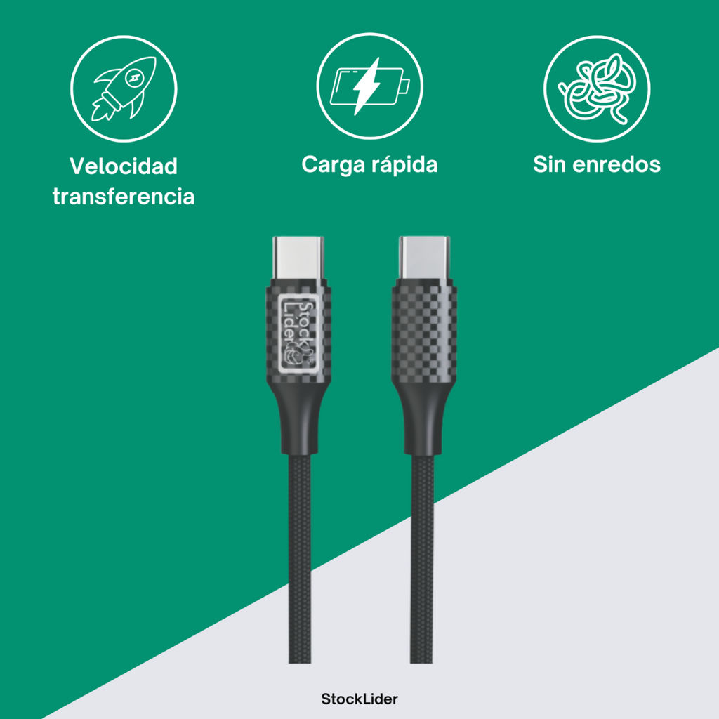 Cable de carga USB-C to USB-C (1M)