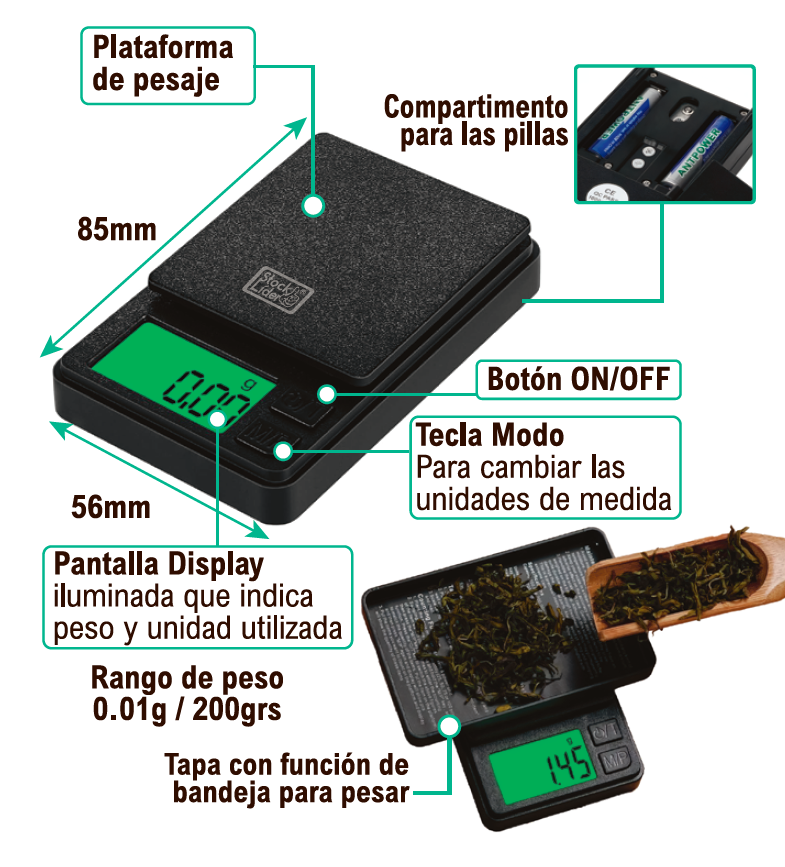 Báscula digital de precisión